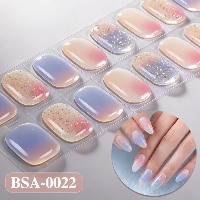 Gel Nail Strips UV-Free BSA-0022