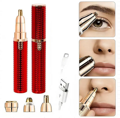 3-in-1 Rechargeable Eyebrow Trimmer & Facial Hair Remover for Women