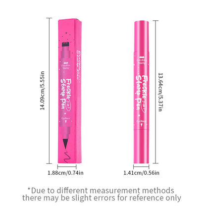 2-in-1 Freckle Stamp & Eyeliner Pen - Waterproof Faux Freckles & Beauty Marks