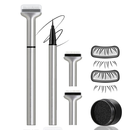 Dual-Ended Lower Lash Stamp & Eyeliner Pen - Waterproof Faux Bottom Lashes