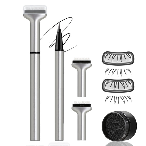 Dual-Ended Lower Lash Stamp & Eyeliner Pen - Waterproof Faux Bottom Lashes