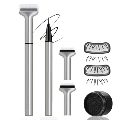 Dual-Ended Lower Lash Stamp & Eyeliner Pen - Waterproof Faux Bottom Lashes