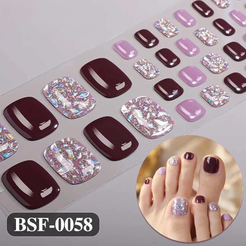 Gel Nail Strips UV-Free BSF-0058