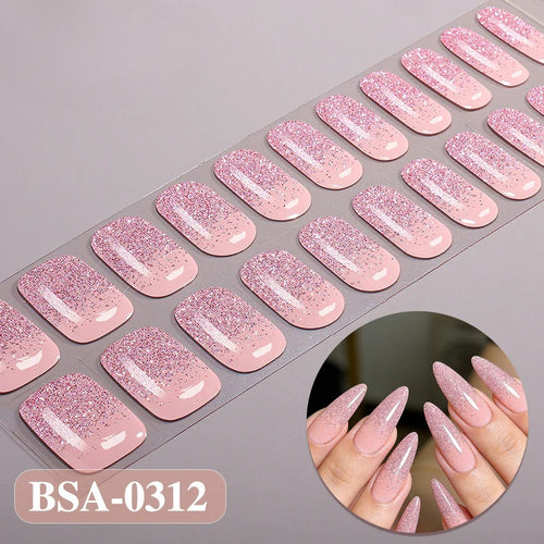 Gel Nail Strips UV-Free BSA-0312
