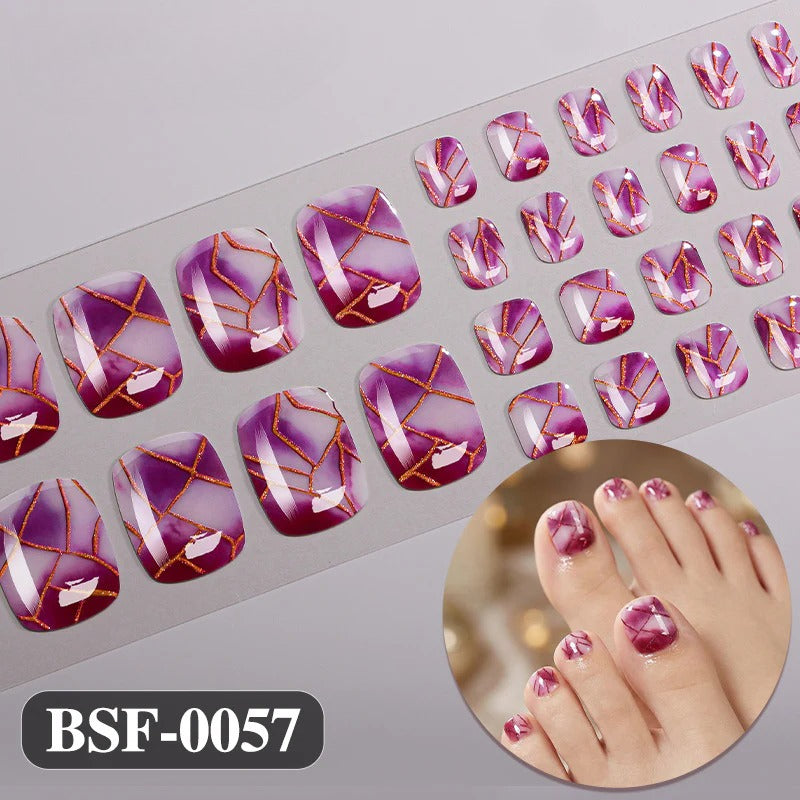 Gel Nail Strips UV-Free BSF-0057