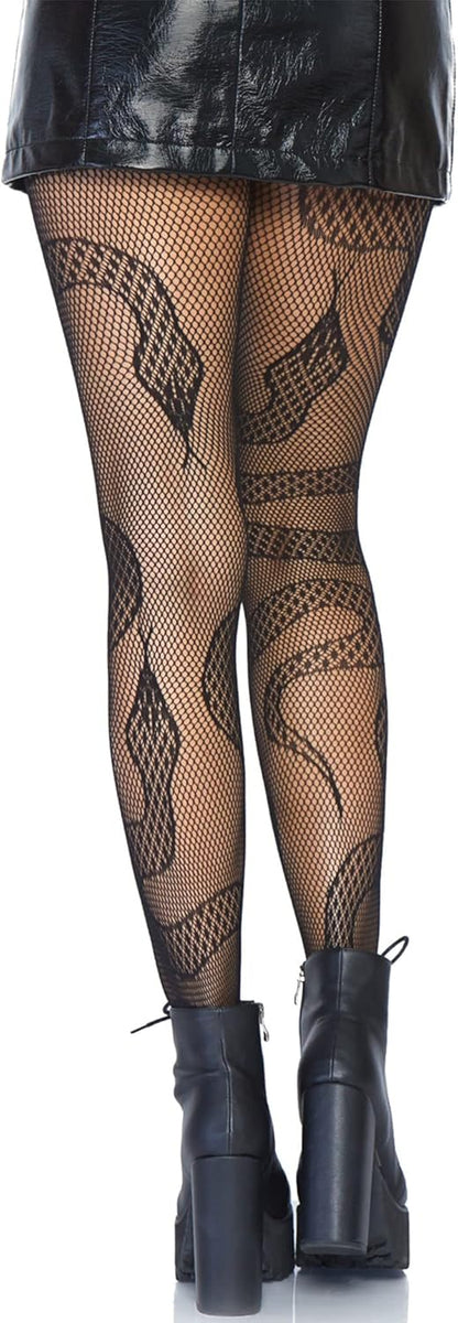Leg Avenue Women's Patterned Fishnet Tights with Designs of Animals, Dark Alternative Clothes