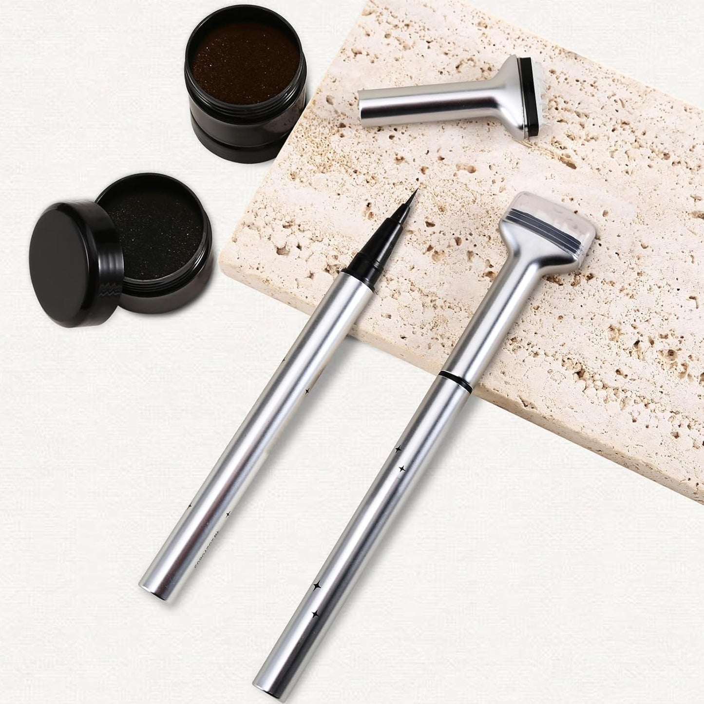Dual-Ended Lower Lash Stamp & Eyeliner Pen - Waterproof Faux Bottom Lashes