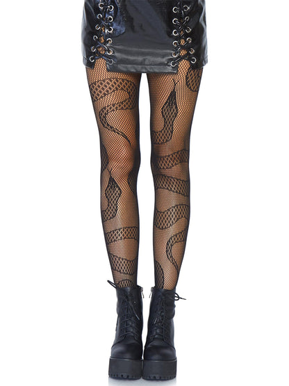Leg Avenue Women's Patterned Fishnet Tights with Designs of Animals, Dark Alternative Clothes