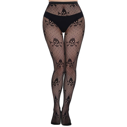 KRAVELUXX Fishnet Garter Belt Stocking Suspender Pantyhose Tights Thigh High Pantyhose
