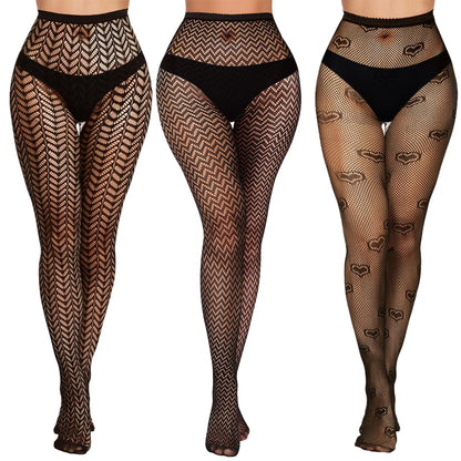 Buauty Lace Patterned Fishnet Tights for Women Black Fishnets Leggings Lace Tights