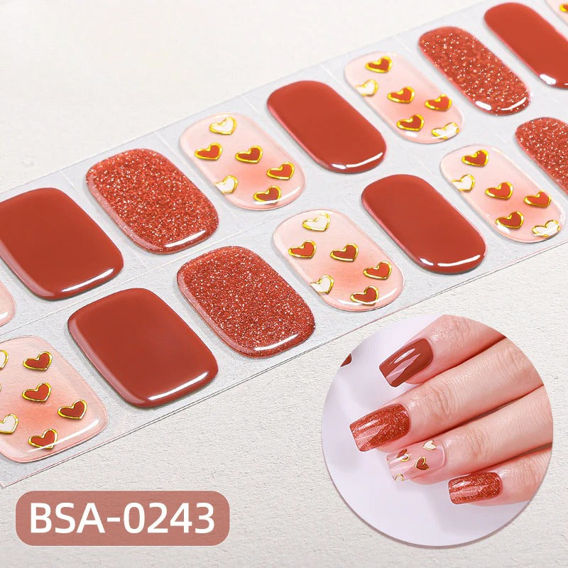 Gel Nail Strips UV-Free BSA-0243