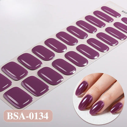 Gel Nail Strips UV-Free BSA-0134