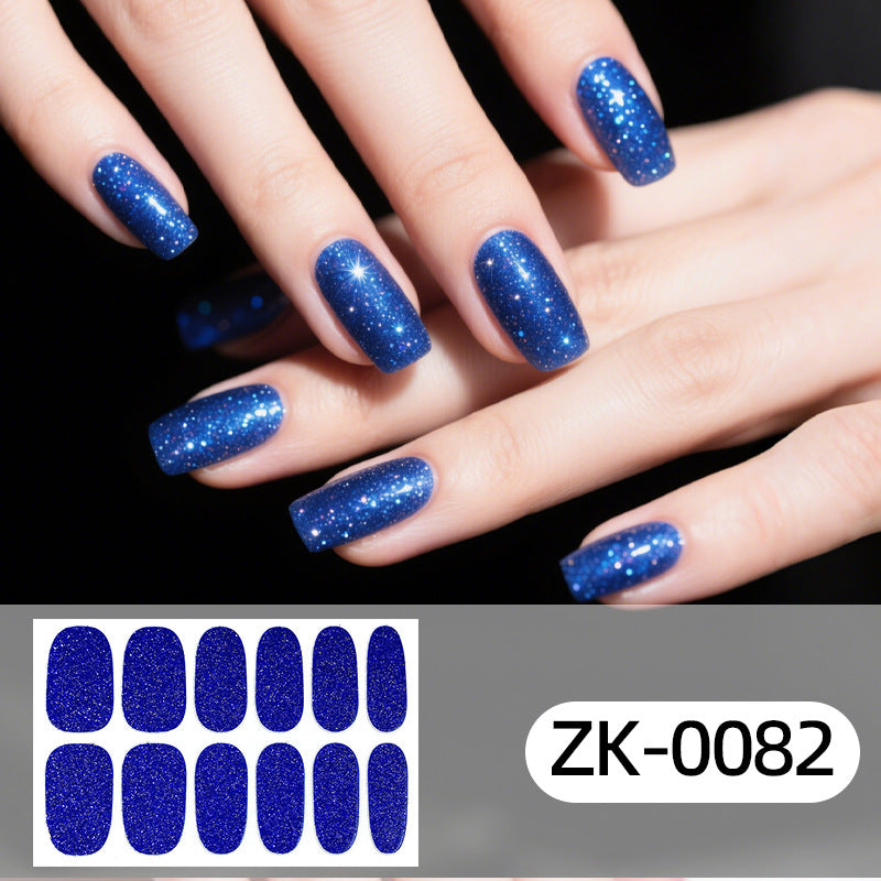 KRAVELUXX Non-Toxic Nail Wraps - Long Lasting Nail Polish Strips, No UV Lamp Needed ZK-0082