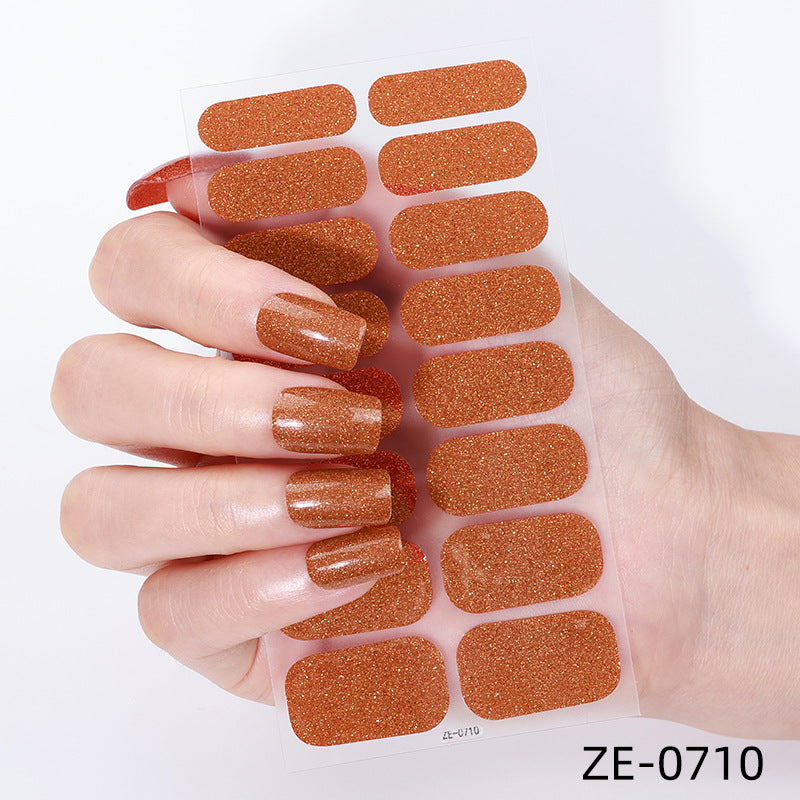 KRAVELUXX Non-Toxic Nail Wraps - Long Lasting Nail Polish Strips, No UV Lamp Needed ZE-0710