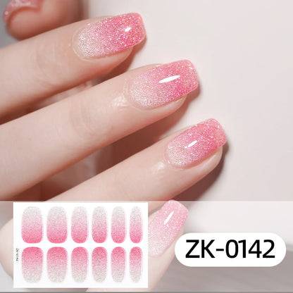 KRAVELUXX Non-Toxic Nail Wraps - Long Lasting Nail Polish Strips, No UV Lamp Needed ZK-0142