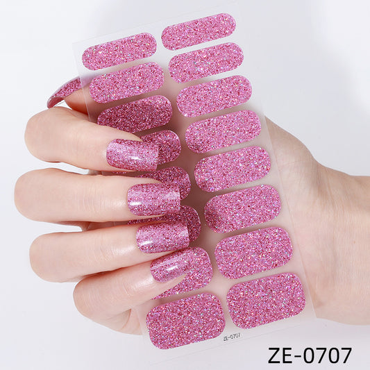 KRAVELUXX Non-Toxic Nail Wraps - Long Lasting Nail Polish Strips, No UV Lamp Needed ZE-0707