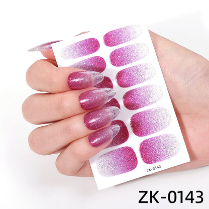 KRAVELUXX Nail Polish Strips -Non-Toxic Nail Wraps for Women, No UV Lamp Needed, Long Lasting DIY Manicure Decals, Classic Solid Colors & Designs with Nail File