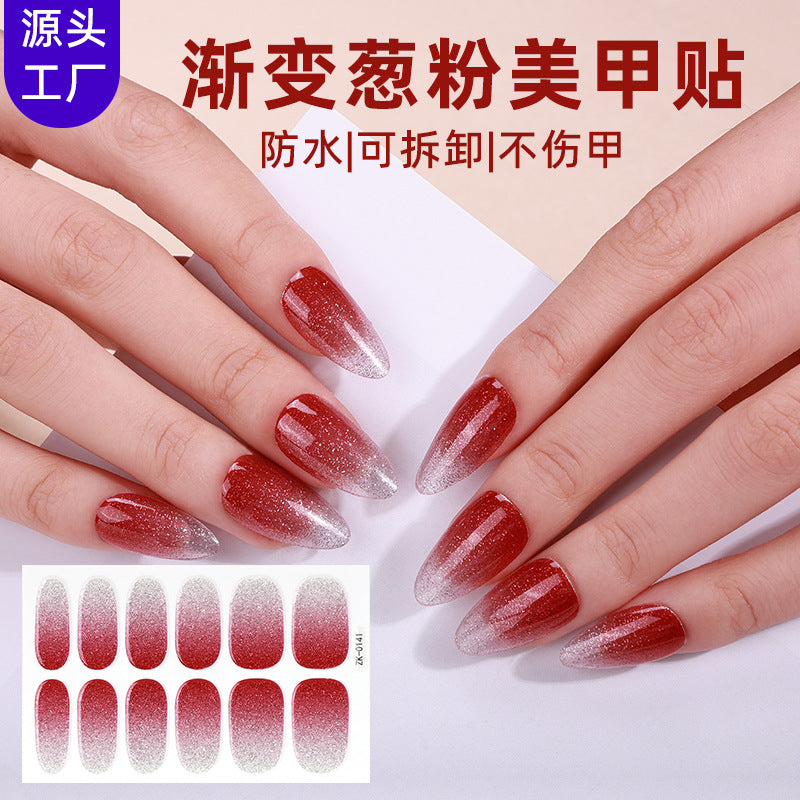 KRAVELUXX Nail Polish Strips -Non-Toxic Nail Wraps for Women, No UV Lamp Needed, Long Lasting DIY Manicure Decals, Classic Solid Colors & Designs with Nail File