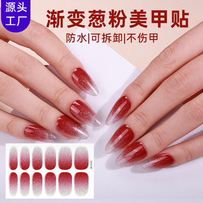 KRAVELUXX Nail Polish Strips -Non-Toxic Nail Wraps for Women, No UV Lamp Needed, Long Lasting DIY Manicure Decals, Classic Solid Colors & Designs with Nail File