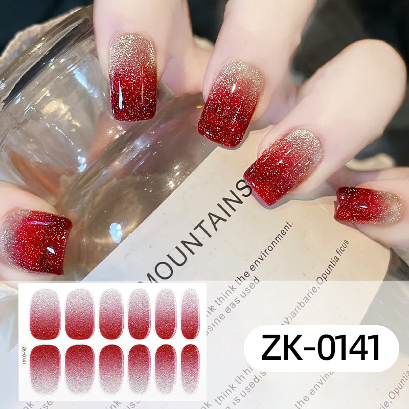 KRAVELUXX Non-Toxic Nail Wraps - Long Lasting Nail Polish Strips, No UV Lamp Needed ZK-0141