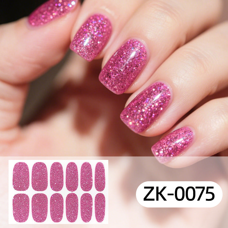 KRAVELUXX Nail Polish Strips -Non-Toxic Nail Wraps for Women, No UV Lamp Needed, Long Lasting DIY Manicure Decals, Classic Solid Colors & Designs with Nail File
