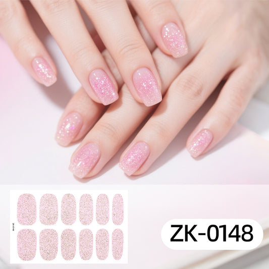 KRAVELUXX Non-Toxic Nail Wraps - Long Lasting Nail Polish Strips, No UV Lamp Needed ZK-0148