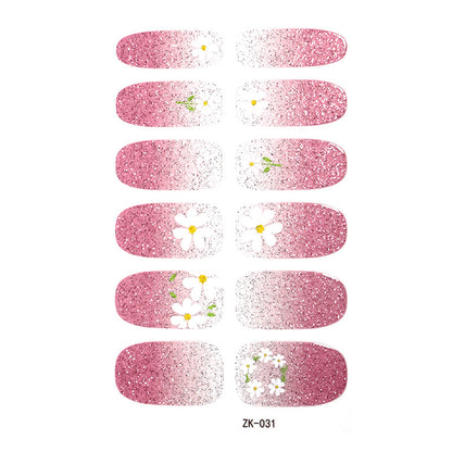 KRAVELUXX Nail Polish Strips -Non-Toxic Nail Wraps for Women, No UV Lamp Needed, Long Lasting DIY Manicure Decals, Classic Solid Colors & Designs with Nail File