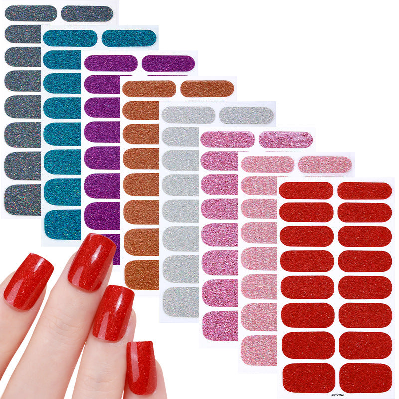 KRAVELUXX Nail Polish Strips -Non-Toxic Nail Wraps for Women, No UV Lamp Needed, Long Lasting DIY Manicure Decals, Classic Solid Colors & Designs with Nail File