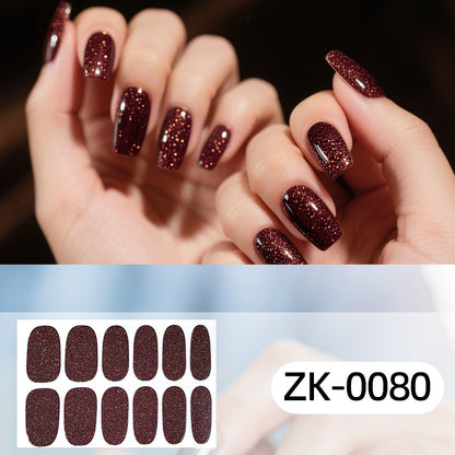 KRAVELUXX Non-Toxic Nail Wraps - Long Lasting Nail Polish Strips, No UV Lamp Needed ZK-0080