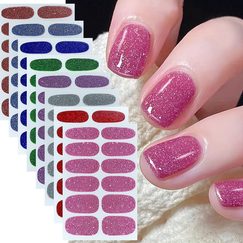 KRAVELUXX Nail Polish Strips -Non-Toxic Nail Wraps for Women, No UV Lamp Needed, Long Lasting DIY Manicure Decals, Classic Solid Colors & Designs with Nail File