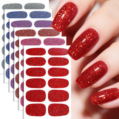 KRAVELUXX Nail Polish Strips -Non-Toxic Nail Wraps for Women, No UV Lamp Needed, Long Lasting DIY Manicure Decals, Classic Solid Colors & Designs with Nail File
