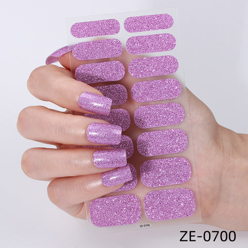 KRAVELUXX Non-Toxic Nail Wraps - Long Lasting Nail Polish Strips, No UV Lamp Needed ZE-0700