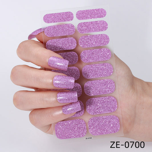 KRAVELUXX Non-Toxic Nail Wraps - Long Lasting Nail Polish Strips, No UV Lamp Needed ZE-0700
