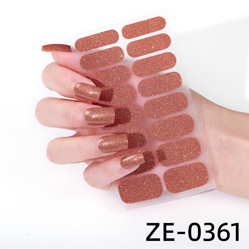 KRAVELUXX Non-Toxic Nail Wraps - Long Lasting Nail Polish Strips, No UV Lamp Needed ZE-0361