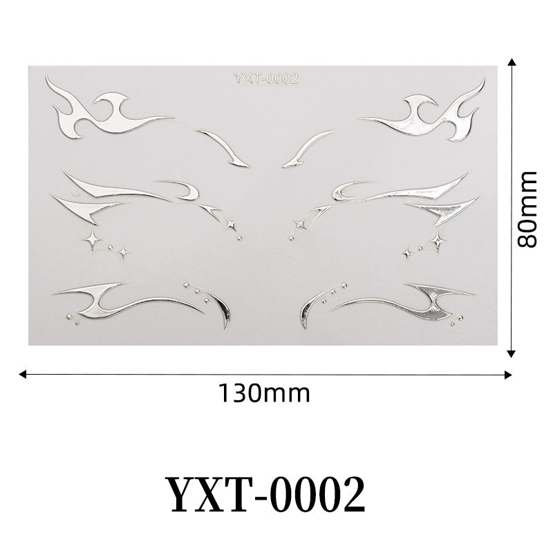 Instant Euphoria Eye Decals - Holographic Festival Eyeliner Stickers-YXT-0002