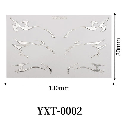 Instant Euphoria Eye Decals - Holographic Festival Eyeliner Stickers-YXT-0002