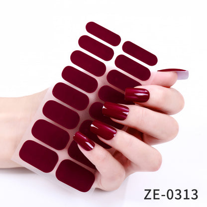 KRAVELUXX Non-Toxic Nail Wraps - Long Lasting Nail Polish Strips, No UV Lamp Needed ZE-0313