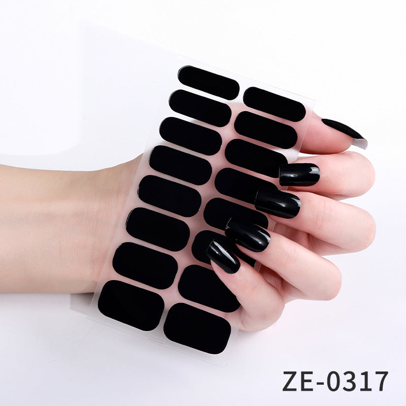 KRAVELUXX Non-Toxic Nail Wraps - Long Lasting Nail Polish Strips, No UV Lamp Needed ZE-0317