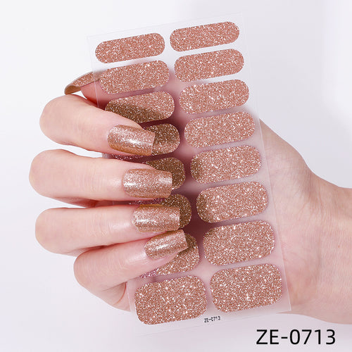 KRAVELUXX Non-Toxic Nail Wraps - Long Lasting Nail Polish Strips, No UV Lamp Needed ZE-0713