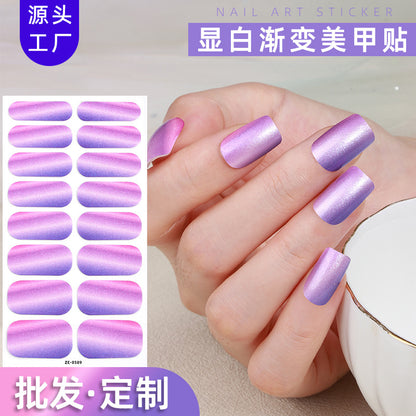 KRAVELUXX Nail Polish Strips -Non-Toxic Nail Wraps for Women, No UV Lamp Needed, Long Lasting DIY Manicure Decals, Classic Solid Colors & Designs with Nail File