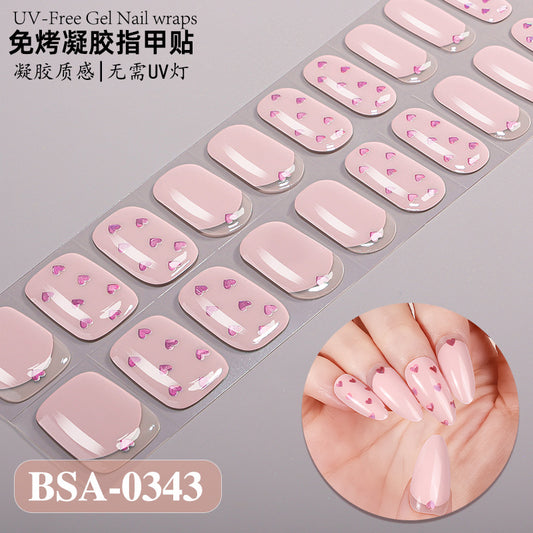 Gel Nail Strips UV-Free BSA-0343