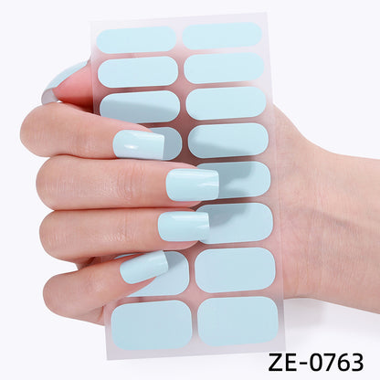 KRAVELUXX Non-Toxic Nail Wraps - Long Lasting Nail Polish Strips, No UV Lamp Needed ZE-0763