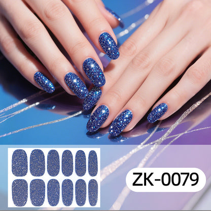 KRAVELUXX Non-Toxic Nail Wraps - Long Lasting Nail Polish Strips, No UV Lamp Needed ZK-0079