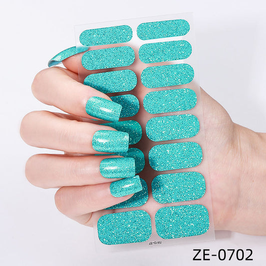 KRAVELUXX Non-Toxic Nail Wraps - Long Lasting Nail Polish Strips, No UV Lamp Needed ZE-0702