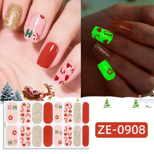 KRAVELUXX Non-Toxic Nail Wraps - Long Lasting Nail Polish Strips, No UV Lamp Needed ZE-0908