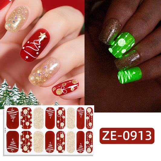 KRAVELUXX Non-Toxic Nail Wraps - Long Lasting Nail Polish Strips, No UV Lamp Needed ZE-0913