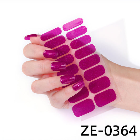 KRAVELUXX Non-Toxic Nail Wraps - Long Lasting Nail Polish Strips, No UV Lamp Needed ZE-0364