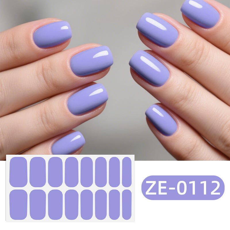 KRAVELUXX Non-Toxic Nail Wraps - Long Lasting Nail Polish Strips, No UV Lamp Needed ZE-0112