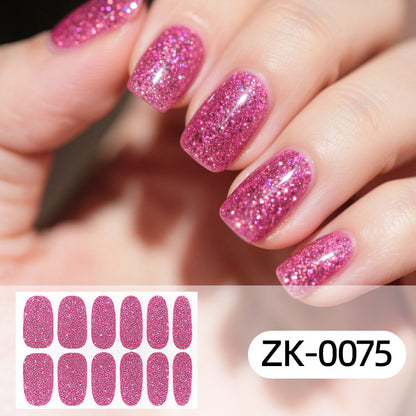 KRAVELUXX Non-Toxic Nail Wraps - Long Lasting Nail Polish Strips, No UV Lamp Needed ZK-0075
