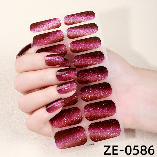 KRAVELUXX Non-Toxic Nail Wraps - Long Lasting Nail Polish Strips, No UV Lamp Needed ZE-0586